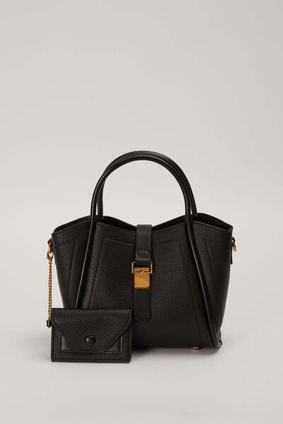 Levidor Black Stylish Design Small Size Women's Hand and Shoulder Bag