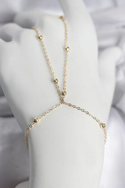 My Reality Fashion 316L Steel Gold Color Ball Chain Women's Necklace