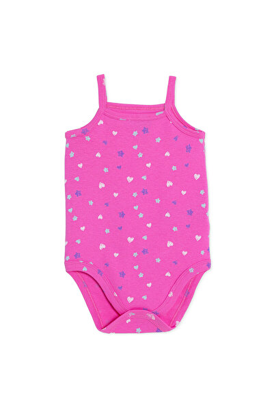 ebebek Hello Baby HelloBaby Kız Bebek Body Çıtçıtlı Yaka Strappy