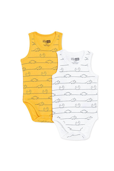 ebebek Hello Baby HelloBaby Erkek Bebek 2li Body Çıtçıtlı Bisiklet Yaka Sleev...