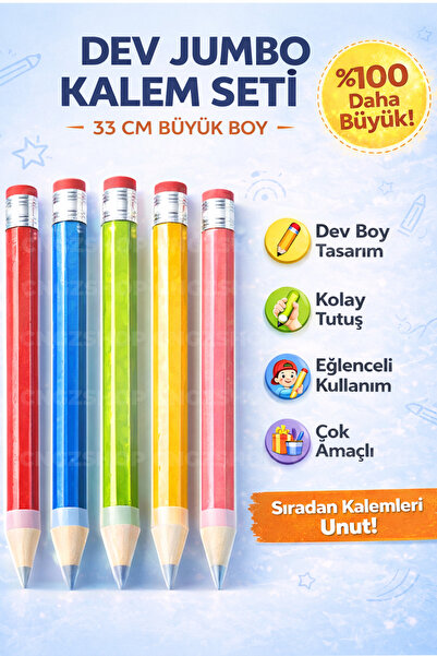 Büyük Kalem | Jumbo Kalem Rahat Yazım & Kolay Kavrama!