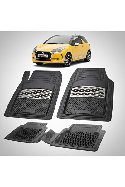 TEAMCAR Πατάκια Μοκέτας Citroen DS3 Hatchback 3 Πόρτες Συμβατά με Facelift 20...