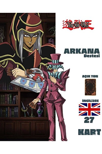 Cakmak Oyun Dukkani İngilizce ARKANA Destesi 27 Yugioh Kartı Yu-Gi-Oh!