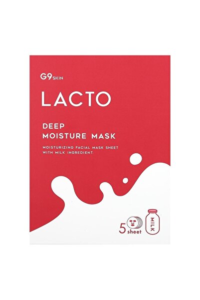G9 SKIN G9SKIN, Mască Lacto Deep Moisture, mască profund hidratantă, 5 x 22 ml