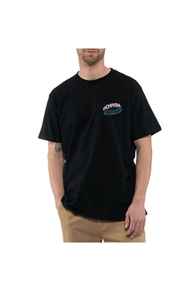 Horsefeathers ORBIT Μπλουζάκι Μαύρο S