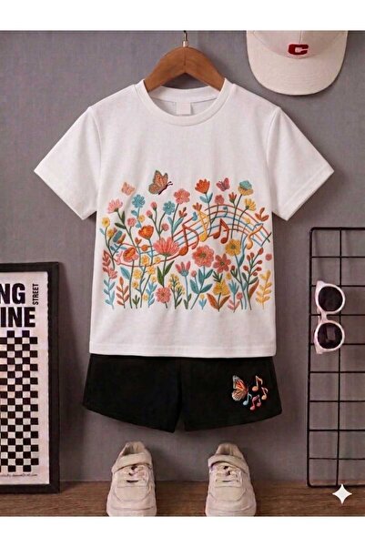Nice Clothes Tricou și pantaloni scurți de vară pentru copii, unisex (imprime...