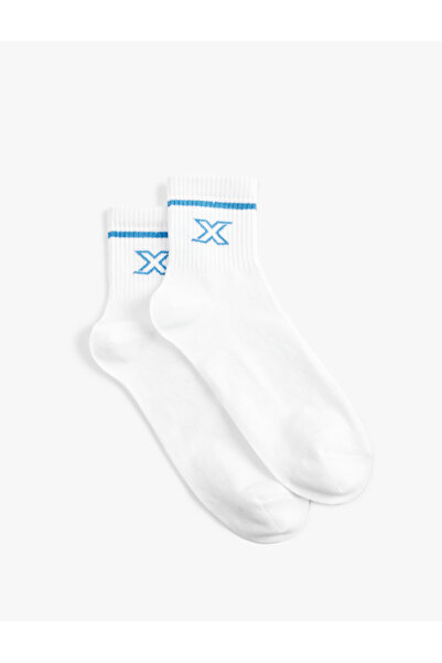 Koton Set de 2 șosete de tenis imprimate