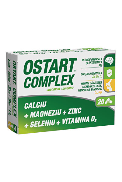 Fiterman Pharma OSTART COMPLEX Ca+Mg+Zn+Se+D3 2 φιάλες x 10 δισκία φιλμ