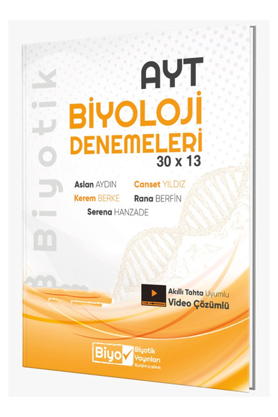 Biyotik Yayınları AYT Biyoloji Biyotik 30 x 13 Denemeleri 2026