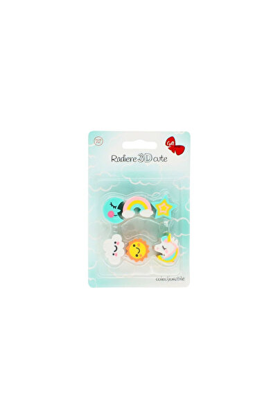 Gift Design Σετ 6 συλλεκτικών τρισδιάστατων γομολαστιχών με θέμα τα φαινόμενα