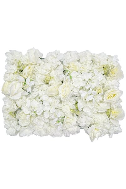 AFO Φλοράλ Πάνελ 60εκ x 40εκ Λευκό με Πρασινάδα μοντέλο 3 κωδικός 21-289