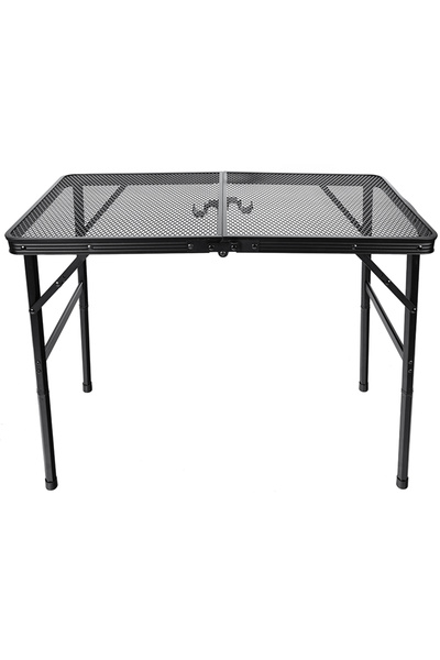 SERSIMO Μεταλλικό πτυσσόμενο τραπέζι για κήπο ή πεζοπορία, 80x40x66 εκ., ρυθμ...