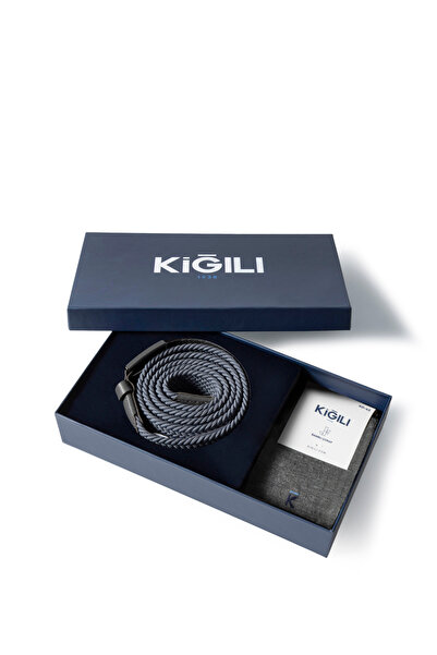 Kiğılı Εύκαμπτη αθλητική πλεκτή ζώνη από λύκρα και σετ 2 κάλτσες από μπαμπού ...