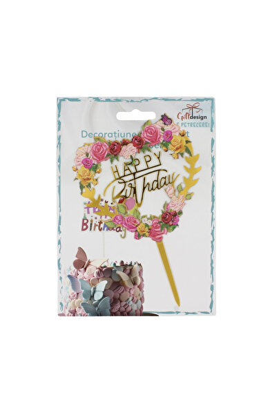 Gift Design Διακοσμητικό τούρτας σε σχήμα καρδιάς με ποπ κορν