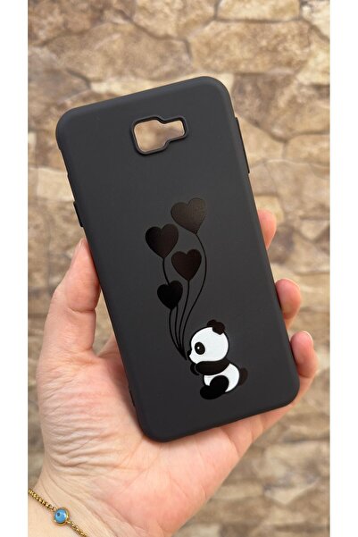 Vip Case Samsung Galaxy J7 Prime Uyumlu Kalpli Panda Desenli Silikon Darbe Em...