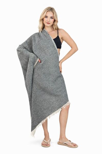 DRESSY LIFE Απλή πετσέτα Peshtemal, πετσέτα παραλίας από μουσελίνα