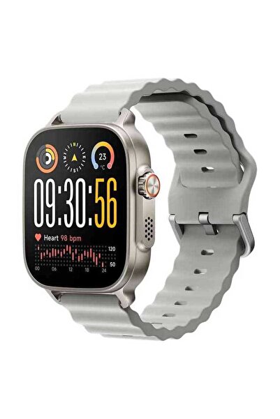 realme Ceas Έξυπνο ρολόι Watch 5 AMOLED 1,97 ίντσες GPS Τιτάνιο Ασημί