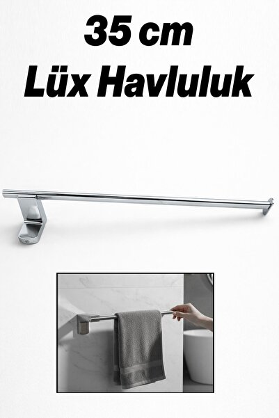 NZB Metal Havluluk Krom 35 Cm Vidalı Duvara Monte Paslanmaz Duvar Tipi Mutfak...