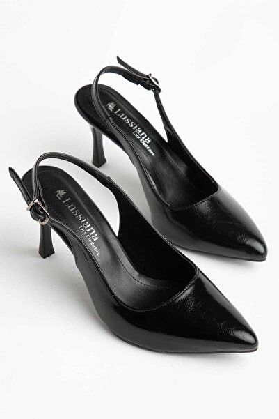 Moda Hanım Εξαιρετικά άνετα γυναικεία μαύρα κλασικά παπούτσια με τακούνι