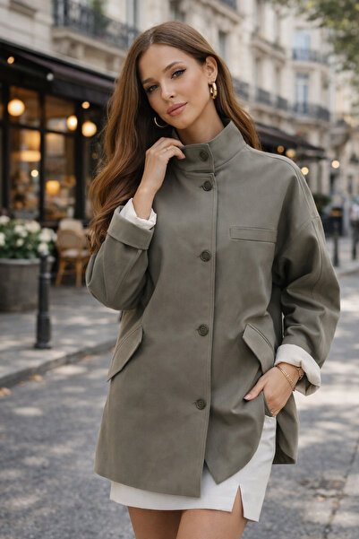 Duaras Atelier Oversize Dik Yaka Trençkot – Premium Seri