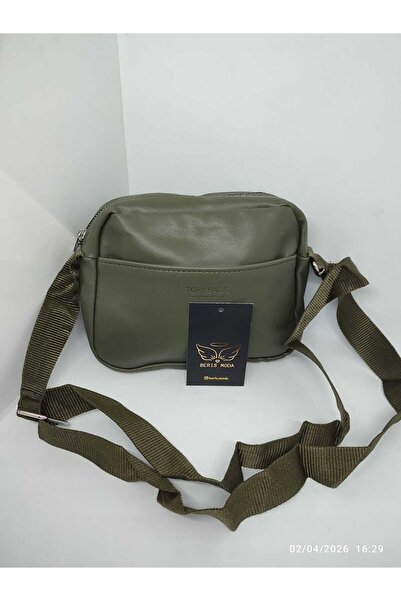 BERİS Women's Daily Leather Modern Style El Shoulder Bag 17X21Cm