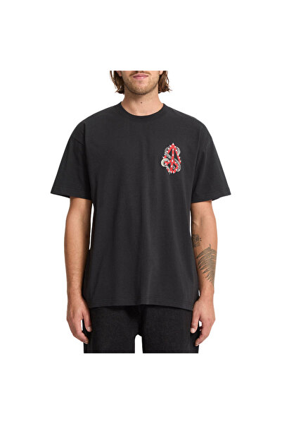 Volcom Μπλουζάκι Φίδι Ειρήνη Μαύρο L