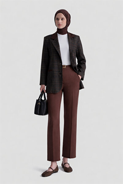 Armine Straight Pantolon Kahverengi