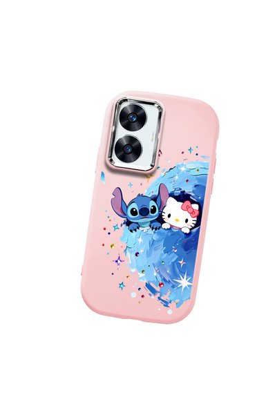 quırkshıeld Realme C55 Compatible Anti-Impact Camera Protected Patterned Prin...