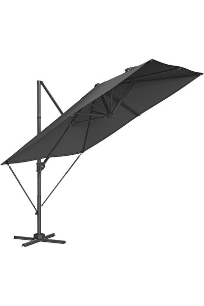 SONGMICS Ομπρέλα Κήπου Εκκεντρική 270x240 εκ., UPF 50+, 360° °   Περιστροφή, ...