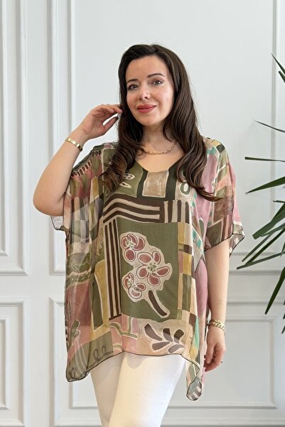 yb yağmur butik Μπλούζα με σχέδια από μετάξι