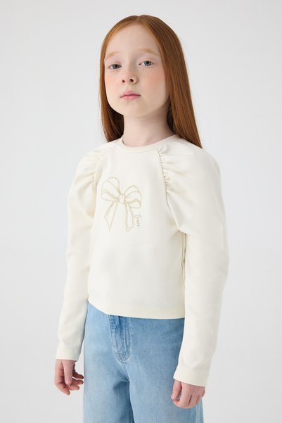 Tyess Girl Ecru Blouse