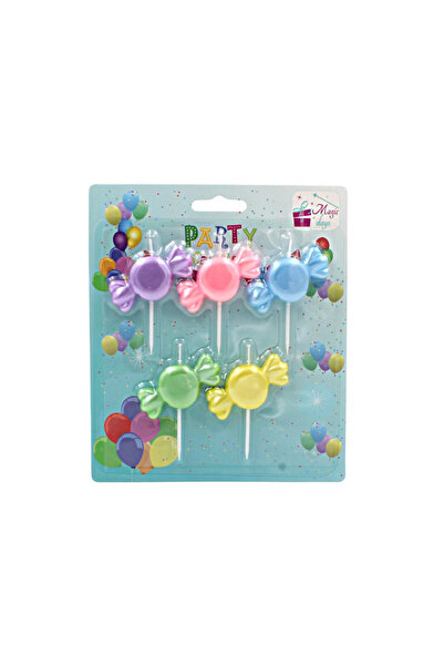 Magic Days Set de 5 lumânări pastelate pentru petrecere