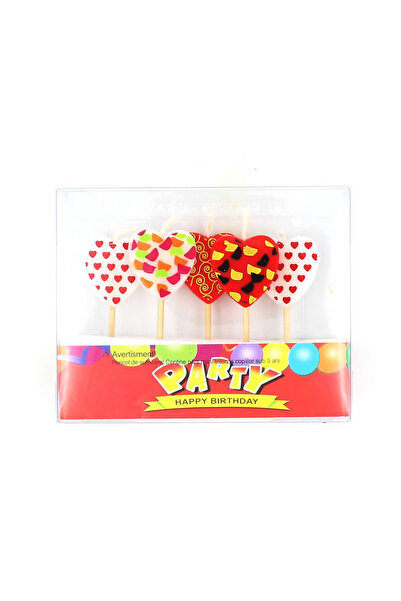 Card Group Set de lumânări aniversare "Inimi"