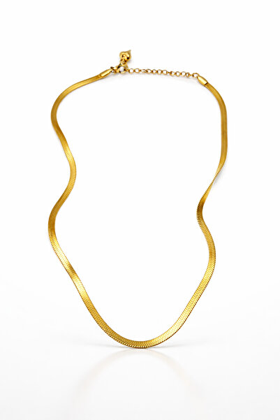 Generic Brand Steel Gold Color 45 cm Italian Chain Model Women's Necklace