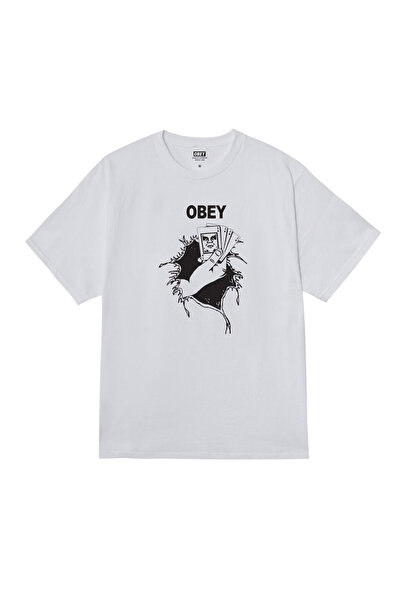 Obey ΤΙΠΟΤΑ ΔΕΝ ΜΠΟΡΕΙ ΝΑ ΣΕ ΣΩΣΕΙ ΜΠΛΟΥΖΑΚΙ ΛΕΥΚΟ XXL