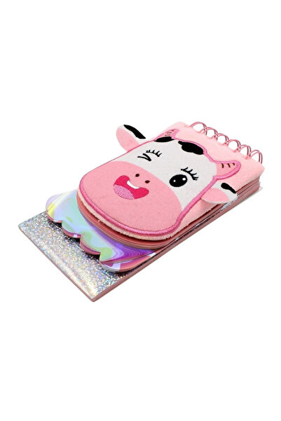 Gift Design Τετράδιο, ροζ, 3D, Μικρή Αγελάδα, 120 σελίδες