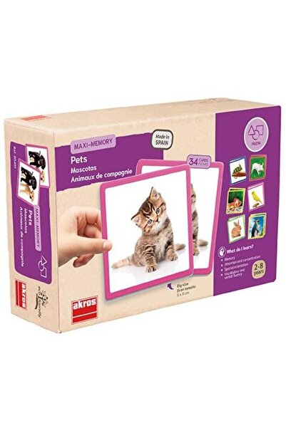 AKROS Joc de memorie Maxi - Animale de companie