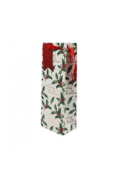 Eurowrap Χριστουγεννιάτικη Τσάντα Δώρου SDE B HOLLY GLITTER