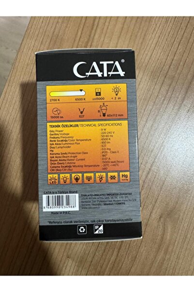 OFAS ENERJİ Cata Ct- 4058OFAS Uzaktan Kumandalı Rgb (BEYAZ) E27 Duylu Led Ampul