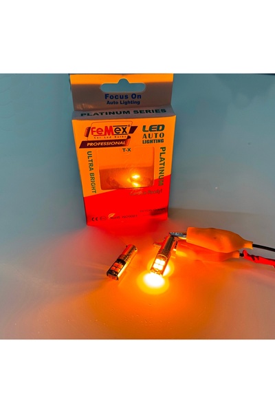 FEMEX Turuncu BAY9S H21W 150* Tırnak 10smd 3030 Chipset