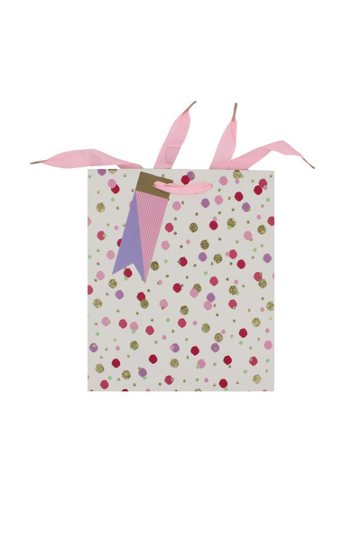 Eurowrap Clairefontaine XL Pink Sprinkle Bag