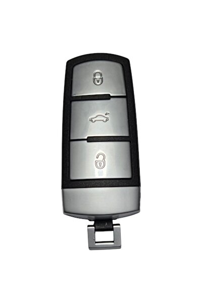 MATY KEY Carcasă cheie auto cu 3 butoane, compatibilă cu V-W PAS-SAT B6, fără...
