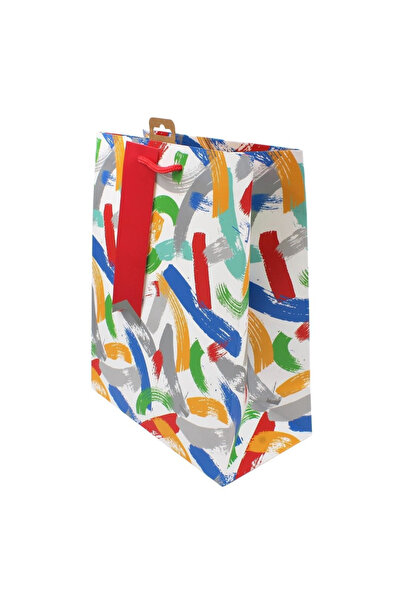 Eurowrap SDE L Τσάντα δώρου με πολύχρωμες γραμμές