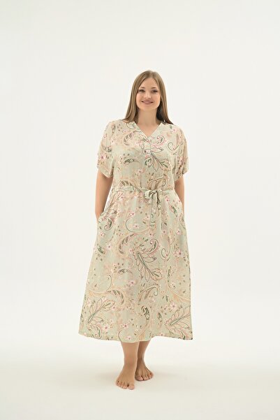 Sevim 17478 ЖІНОЧА ДОВГА НІЧНА СОРОЧКА ВЕЛИКОГО РОЗМІРУ