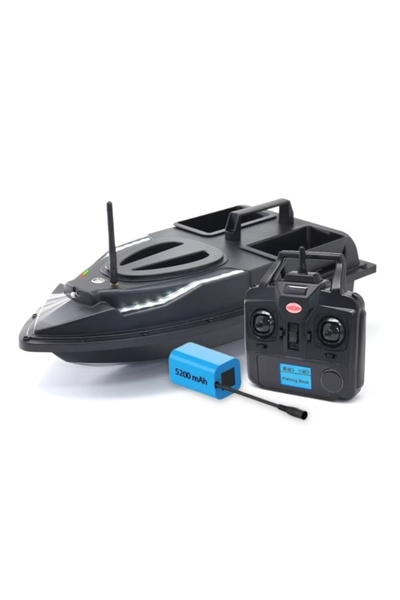 Flytec Barcă pentru nadă, cu 2 rezervoare, 1,5 kg, 500 m, 5200 mA, cu lumini ...