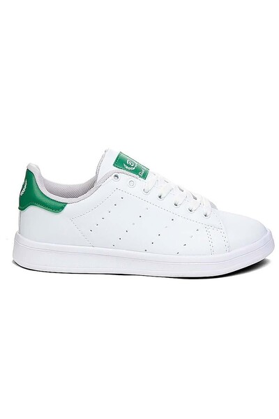 Bluefeet Bls White Green Lace-Up Skin Women's Sneakers