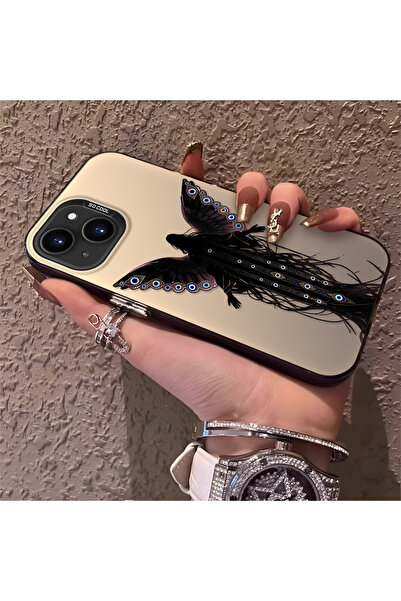ARTISHELL iPhone 15 Uyumlu Nazar Boncuğu Kanatlı Şık Darbeye Dayanıklı Koruyu...