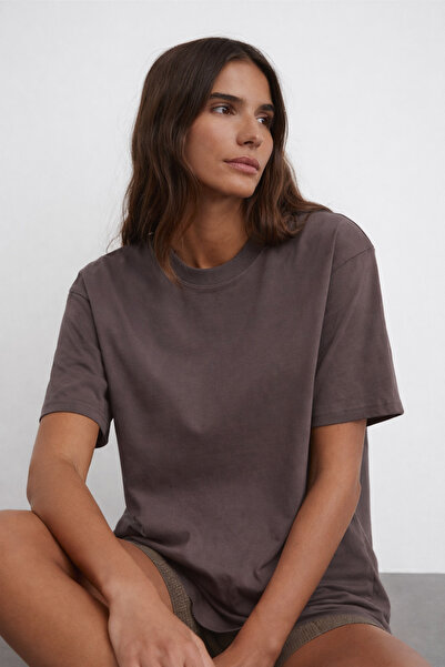 Wega Moda Μπλουζάκι unisex, κοντομάνικο oversize μπλουζάκι, βαμβακερό μαύρο μ...