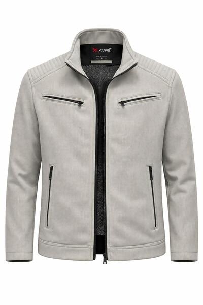 CLASSİCS MEN Xavir Slim Fit Men's Zippered Seasonal Jacket 7592