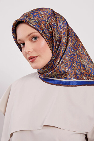 Levidor Crystal Scarf Ethnic Pattern 2 Brown Saks